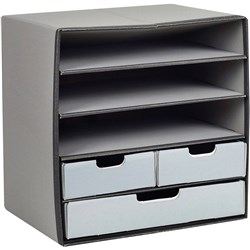 Marbig Flexi Stor 3 Drawer & 3 Shelves 375W x 290D