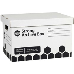 Marbig Enviro Strong Archive Box 420L x 320W x 260mmH White