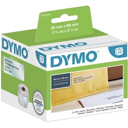 Dymo SD99013 Labelwriter Labels 36mmx89mm Large Adress Clear Box of 260