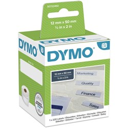 Dymo 99017 LabelWriter Labels 12x50mm Paper-Filing White Box of 220
