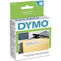 Dymo 30336 Labelwriter Labels 25x54mm Address Paper White Box of 500
