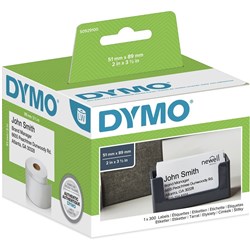 Dymo 30374 Labelwriter Labels 89mmx51mm Appointment Card White Non-Adheshive Box of 300