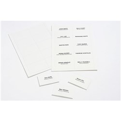 Rexel ID Convention Insert Cards For Name Badge ID Holder 90 x 54mm White Box Of