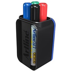 Artline 577 Whiteboard Magnetic Eraser Cup Pack With 4  Assorted Markers