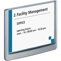 Durable Click Sign Door Sign 149 x 105.5mm Grey