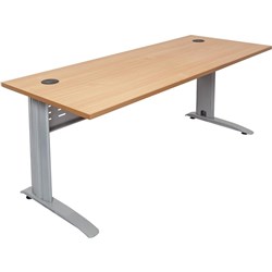 Rapidline Rapid Span Straight Desk 1500W x 700D x 730mmH Beech/Silver