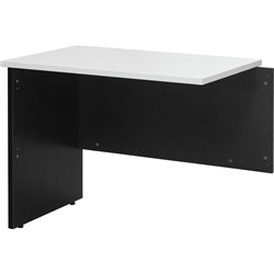 Logan Desk Return Right or Left Side 1200W x 600mmD White and Ironstone