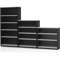 Logan Bookcase 900Hx900Wx315mmD 2 Shelves White and Ironstone