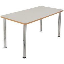Sylex Quorum Geometry Meeting Table Rectangle 1500W x 750D x 740mmH Chrome A