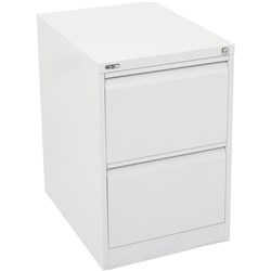 Go 2 Drawer Filing Cabinet H730xw460xd620mm White
