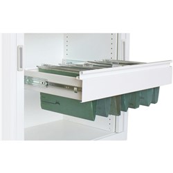 Steelco File Frame Pull Out 900W White Satin