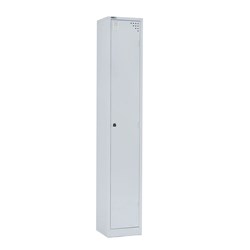 Rapidline GO Locker 1 Door 380W x 455D x 1830mmH Silver Grey