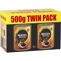 Nescafe Blend 43 Instant Coffee 500g Pack of 2