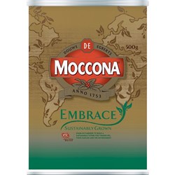 Moccona Coffee Embrace Sustainably Grown 500g Tin Freeze Dried Medium Roast