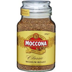 Moccona Classic Coffee Medium Roast 200g Jar