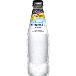 Schweppes Natural Mineral  Water 300ml Glass Bottle Pack of 24