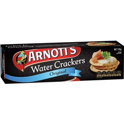 Arnotts Water Crackers Original Biscuits 125gm