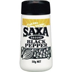 Saxa Ground Black Pepper 50g