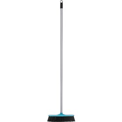 Cleanlink Outdoor Broom with Metal Handle Green
