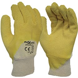 Maxisafe Premium Glass Grippa Double Dipped Gloves Large Yellow