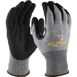 Maxisafe G-Force Safety Gloves Ultra C5 Plus Reinforced Large Grey And Black