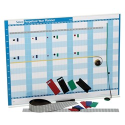 Sasco Perpetual Year Planner Magnetic 855 x 630mm Blue *** SOLD OUT 2025 ***