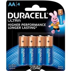 Duracell Ultra Battery AA Carded Pack of 4