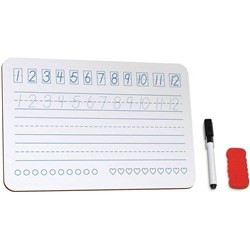 JPM Educational Whiteboard A4 299x212x3mm Numbers Student