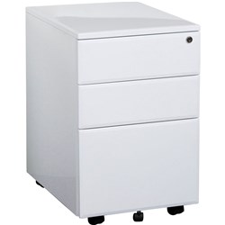 Summit Metal Mobile Pedestal 2 Drawer 1 Filie 400W x 520D x 620mmH White