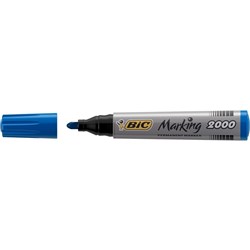 Bic 20000 Marking Permanent Markers Bullet 1.7mm Blue Pack of 12