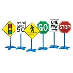 Edx Education Traffic Signs Gross Motor Skills Pack of 6