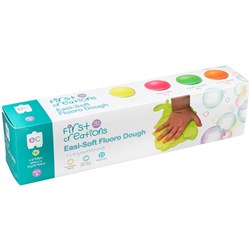 First Creations Easi-Soft Dough Fluoro Pack of 4