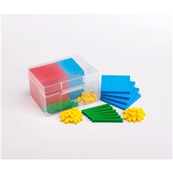 Edx Education Plastic Base Ten 4 Colour In Plastic Container