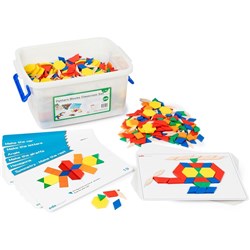 EDX Education Pattern Blocks Classroom Set of 1,500