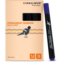 BIBBULMUN PERMANENT MARKER Bullet Blue Exclusive to Office Choice