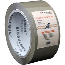 Bibbulmun Packaging Tape Premium 48mmx75m Brown