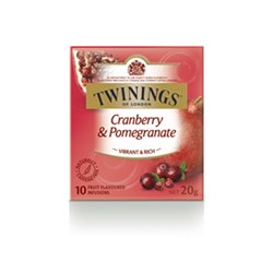 Twinings Cranberry & Pomegranate Flavoured Tea Bags 10 pack