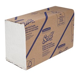 Scott Interfold Towel White 1742 23.6cm x 26.6cm 250 Sheets
