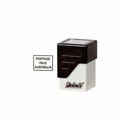 Deskmate Pre-Inked Stamp Postage Paid Australia Black