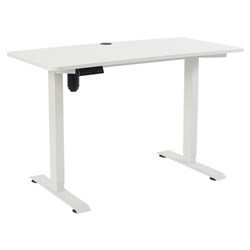Lypta Height Adjustable Desk Sit Stand 1200W x 600D Top White
