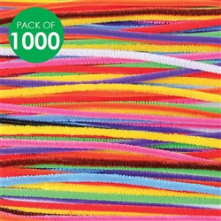 Chenille Stems - Bright - Pack of 1000