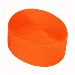 Crepe Streamer - Orange - 24 Metres