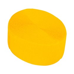 Crepe Streamer - Yellow - 24 Metres