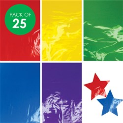 Cellophane Sheets - 62cm x 1m - Pack of 25