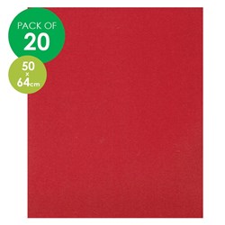 CleverPatch Cardboard - 500 x 640mm - Red - Pack of 20