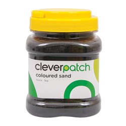CleverPatch Coloured Sand - Black - 1kg Tub