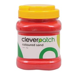 CleverPatch Coloured Sand - Red - 1kg Tub
