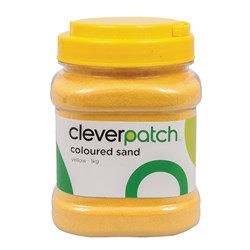 CleverPatch Coloured Sand - Yellow - 1kg Tub