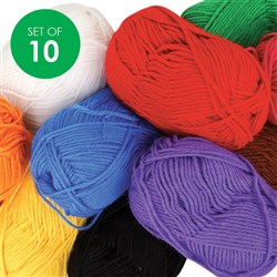 CleverPatch Soft Yarn 100g Set of 10 Colours