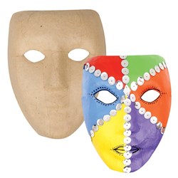 Papier Mache Full Face Mask